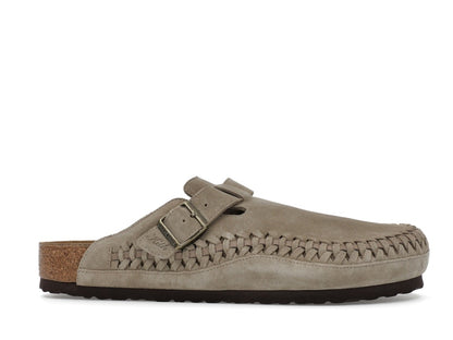 Birkenstock Boston Braided Suede Kith Taupe