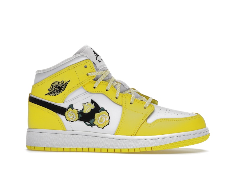 Jordan 1 Mid Dynamic Yellow Floral (GS)