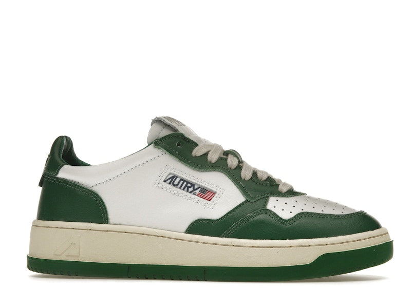 Autry Medalist Leather Low Green White