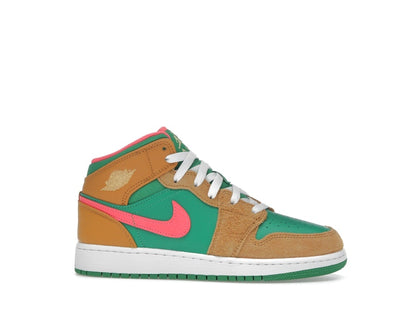 Jordan 1 Mid SE Chutney Lucky Green (GS)