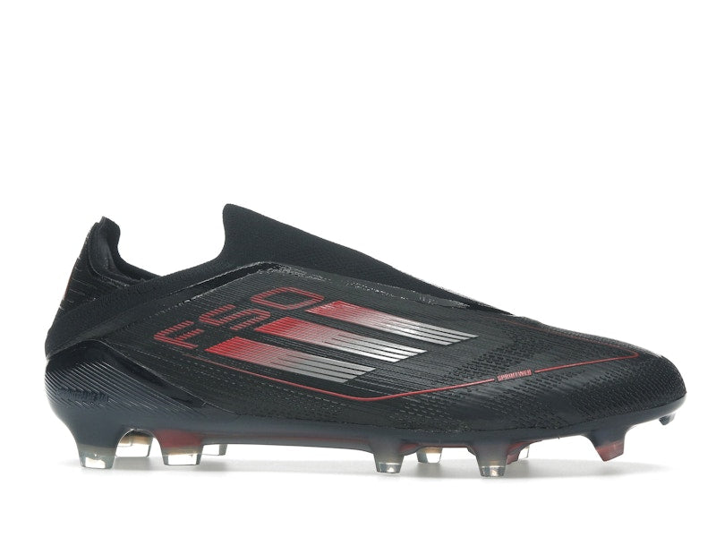 adidas F50 Elite Laceless FG Core Black Iron Metallic Lucid Red