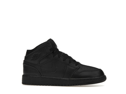 Jordan 1 Mid Triple Black (GS)