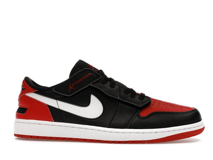Jordan 1 Low FlyEase Black White Gym Red