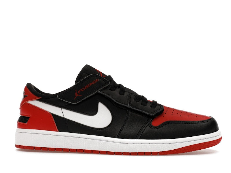 Jordan 1 Low FlyEase Black White Gym Red