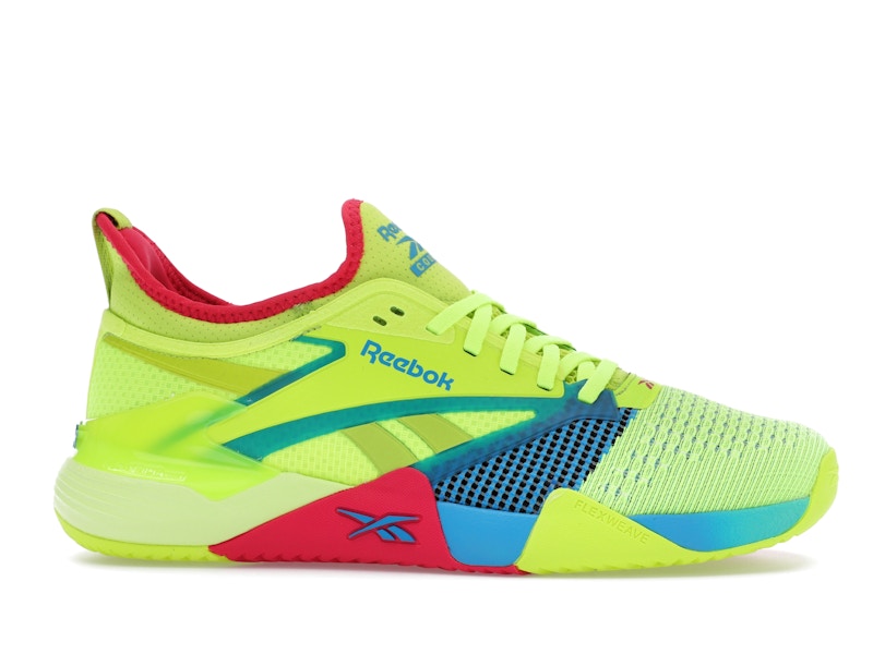 Reebok Nano Court Digital Lime Aqua Bold Pink