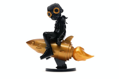 Hebru Brantley x Billionaire Boys Club x Bait Beyond The Beyond Fly Boy Figure 9 Inches Black/Gold