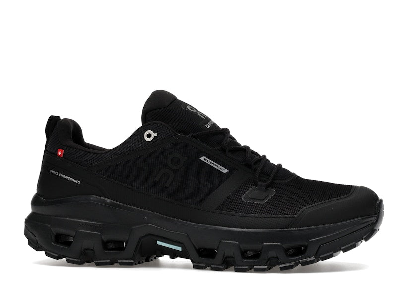 On Running Cloudrock Low Waterproof All Black