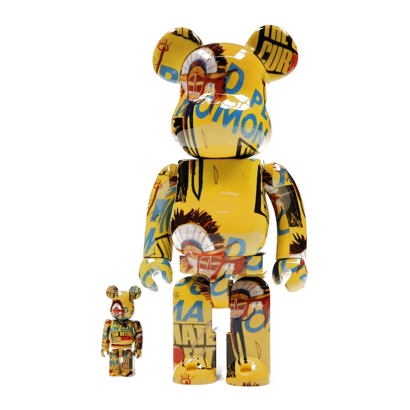Bearbrick Andy Warhol x Jean-Michel Basquiat #3 100% & 400% Set