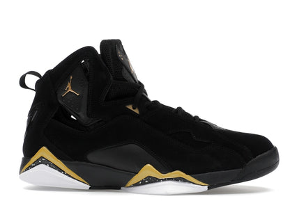 Jordan True Flight Black White Metallic Gold
