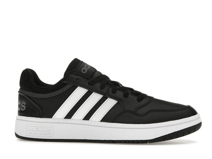 adidas Hoops 3.0 Low Black White Stripes