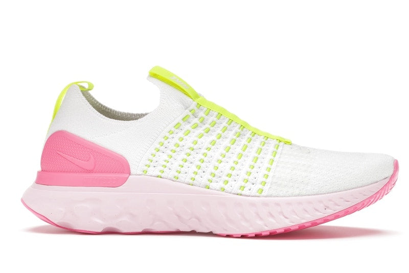 Nike React Phantom Run Flyknit 2 White Volt Pink Glow (Women's)