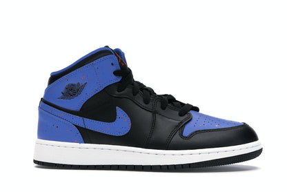 Jordan 1 Mid Royal Paint Splatter (GS)