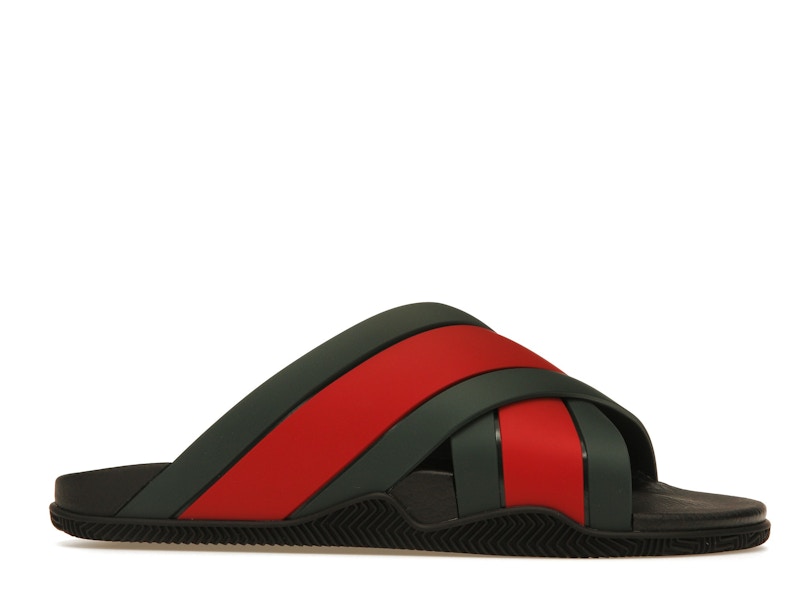 Gucci Web Slide Black Rubber (Women's)