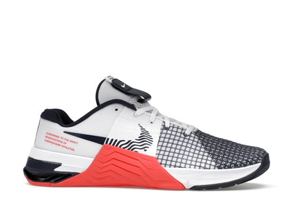 Nike Metcon 8 White Crimson Obsidian