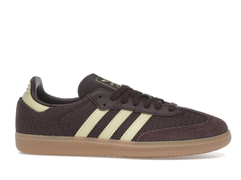 adidas Samba OG Shadow Brown Powder Yellow (Women's)