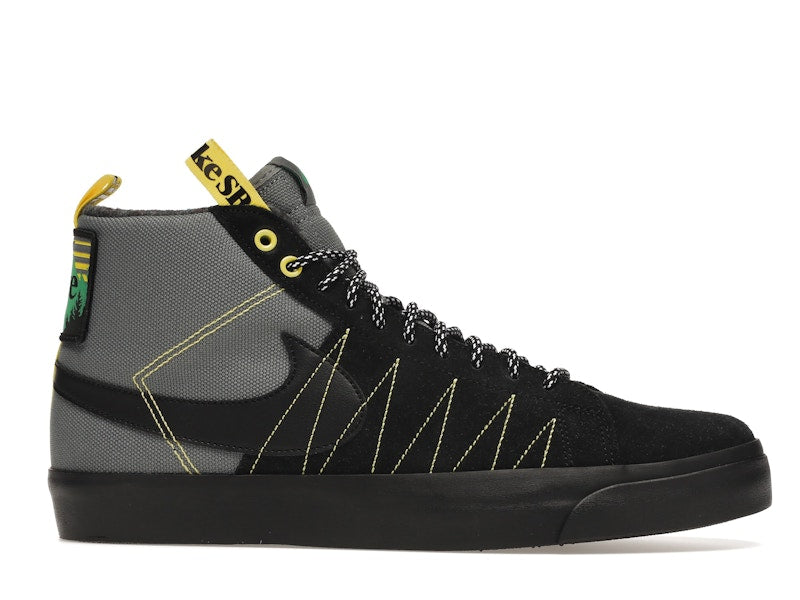 Nike SB Zoom Blazer Mid PRM Acclimate Cool Grey Yellow Strike
