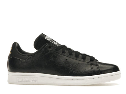 adidas Stan Smith Cracked Leather Black Gold (Women's)