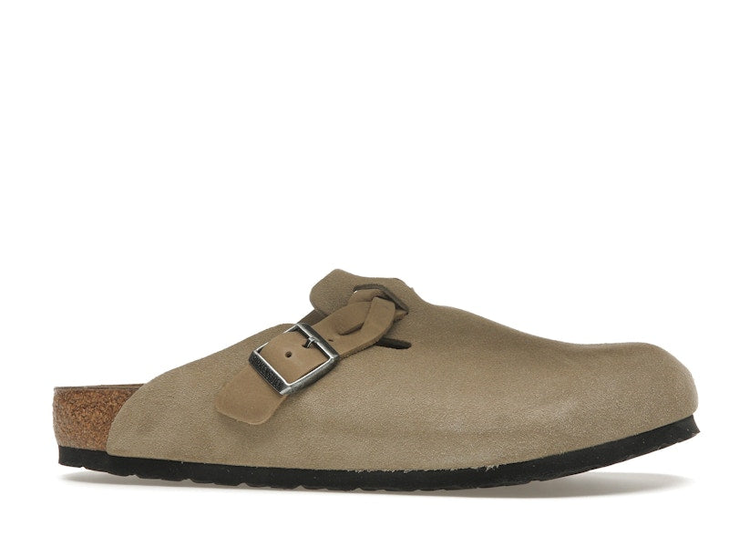 Birkenstock Boston Braided Suede Taupe