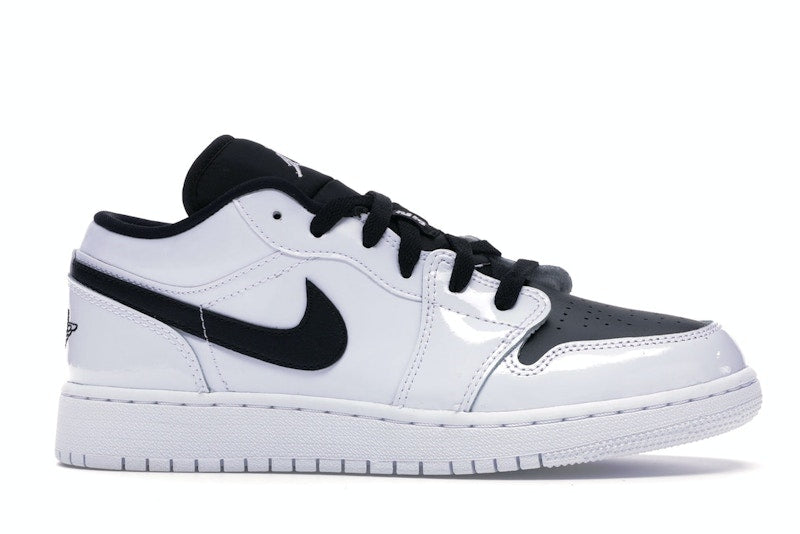 Jordan 1 Low White Black Patent (GS)