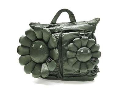 Takashi Murakami x PORTER 2Way Helmet Bag Sage Green