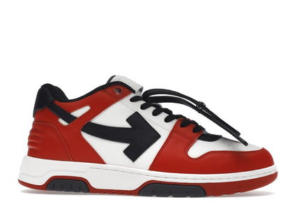 OFF-WHITE Out Of Office OOO Low Tops Black White Red