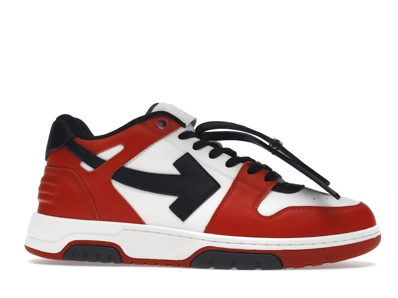 OFF-WHITE Out Of Office OOO Low Tops Black White Red