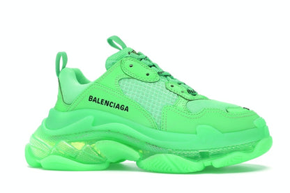 Balenciaga Triple S Neon Green Clear Sole (Women's)
