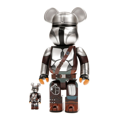 Bearbrick x Star Wars The Mandalorian Beskar Armor 100% & 400% Set