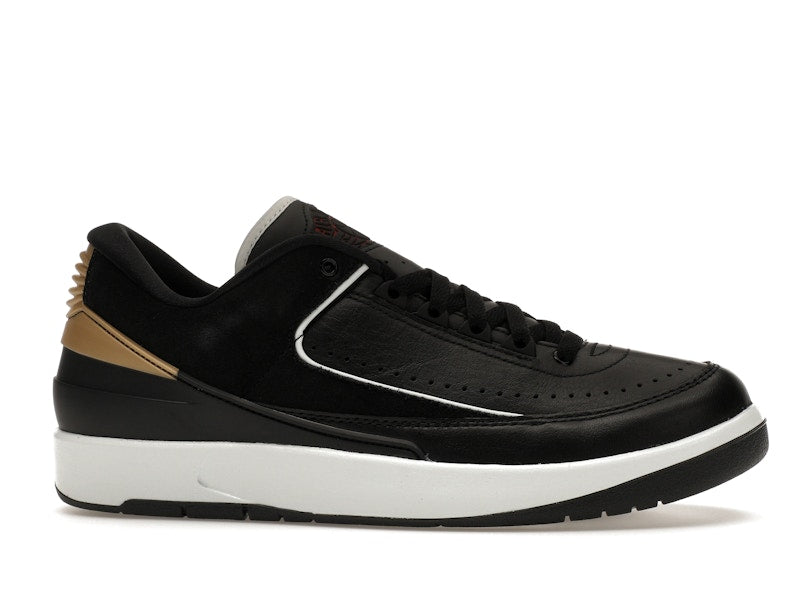 Jordan 2 Retro Low Black Metallic Gold (Women's)