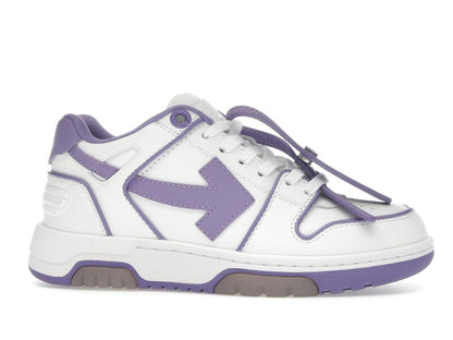 OFF-WHITE Out Of Office OOO Low Tops Outlined White Lilac Purple (Women's)