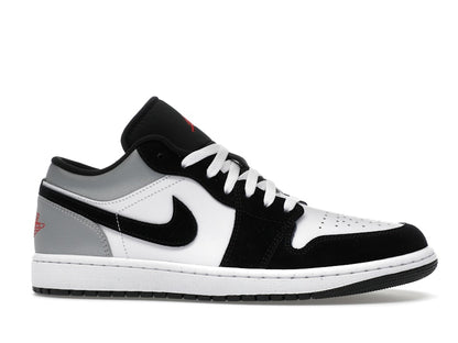 Jordan 1 Low SE White Fire Red Black Matte Silver
