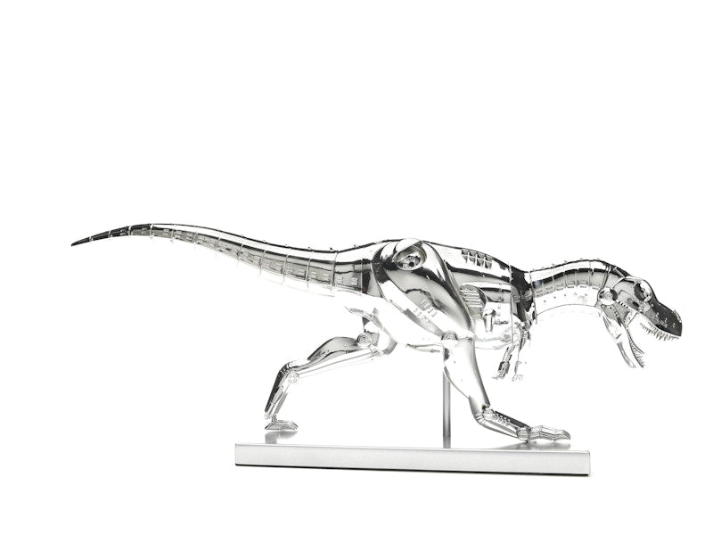 Hajime Sorayama T-Rex Cyborg Dinosaur Figure Silver