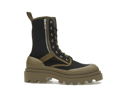Bottega Veneta Lace-Up Boots Black Green