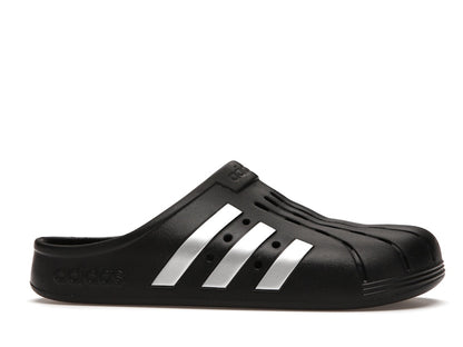 adidas Adilette Clog Black Silver