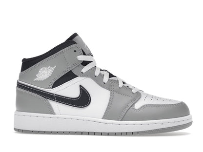 Jordan 1 Mid Light Smoke Grey (GS)