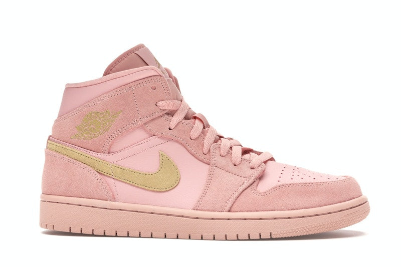 Jordan 1 Mid Coral Gold