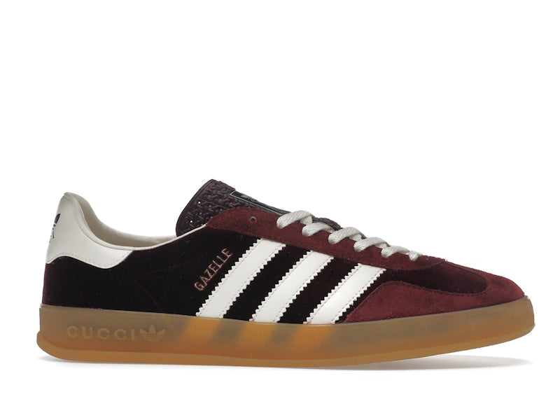 adidas x Gucci Gazelle Burgundy Velvet