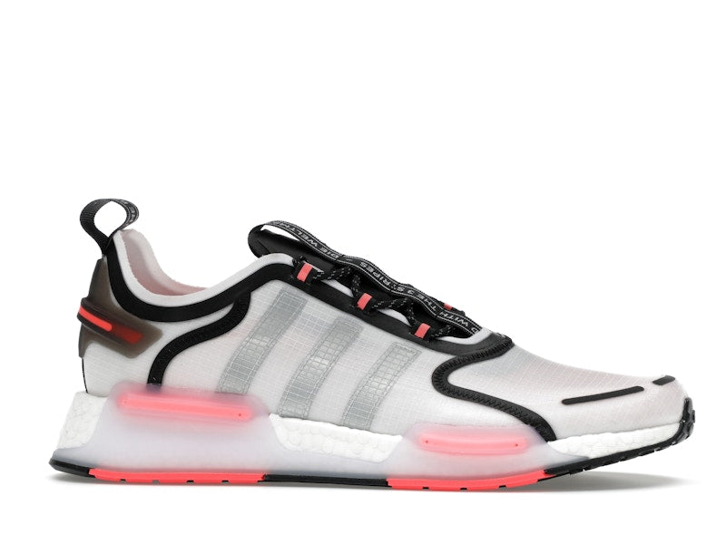 adidas NMD R1 V3 White Matte Silver Crimson