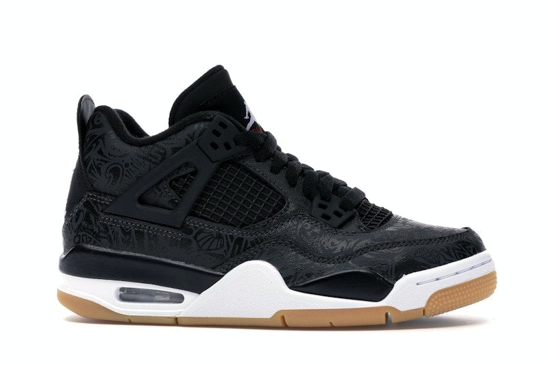Jordan 4 Retro Laser Black Gum (GS)