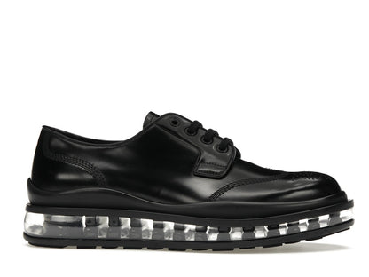 Prada Lace-Up Derby Black Brushed Leather