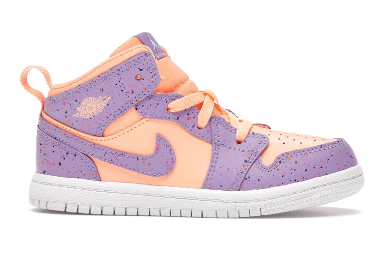 Jordan 1 Mid Paint Splatter Orange Purple (TD)
