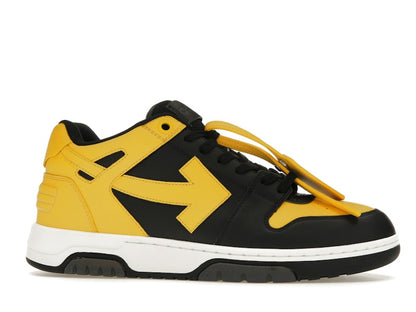 OFF-WHITE Out Of Office OOO Low Tops Black Yellow