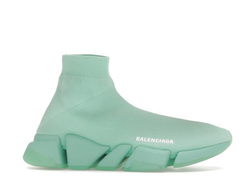 Balenciaga Speed 2.0 Recycled Transparent Sole Green (Women's)