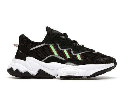 adidas Ozweego Core Black Solar Green (GS)