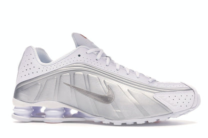 Nike Shox R4 White Metallic Silver