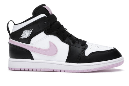 Jordan 1 Mid White Black Light Arctic Pink (PS)