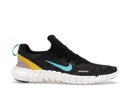 Nike Free Run 5.0 Dark Smoke Grey Vivid Sulfur Chlorine Blue