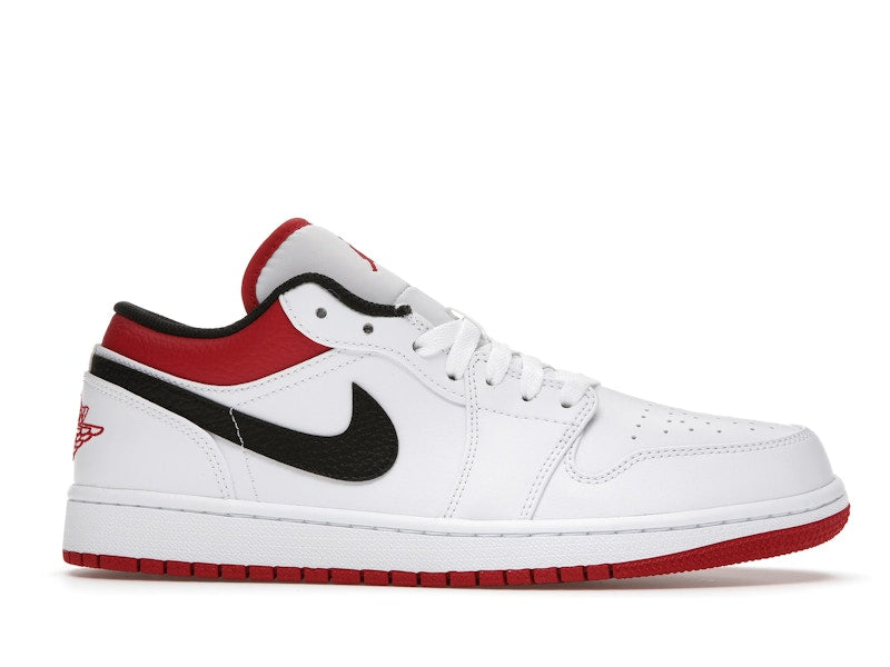 Jordan 1 Low White University Red Black