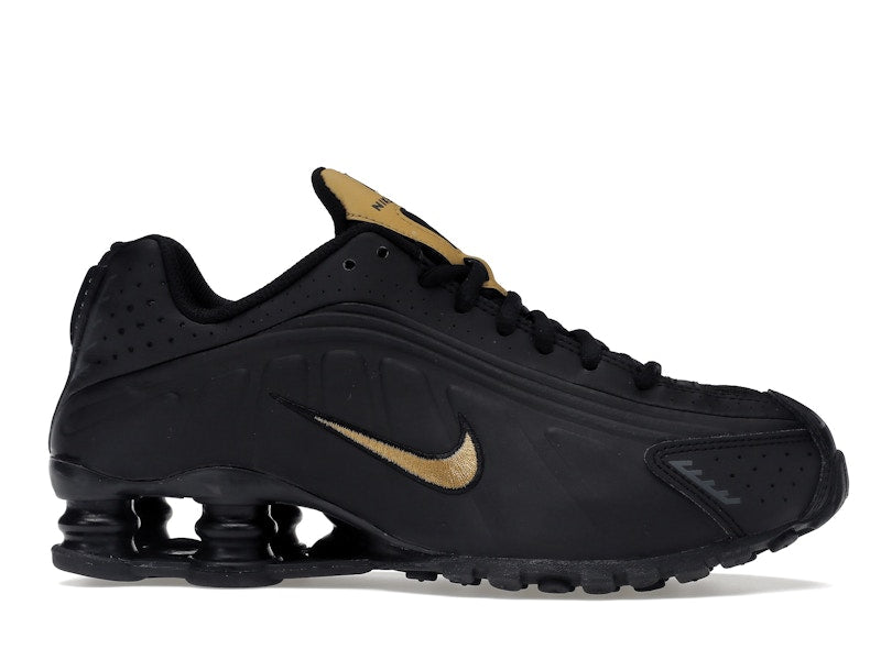 Nike Shox R4 Black Metallic Gold (GS)