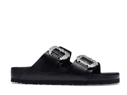 Birkenstock Arizona Manolo Blahnik Black